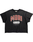 "NO EXIT" BOXY CROP TEE