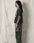 "NO EXIT" BOXY CROP TEE